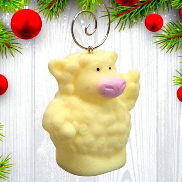 Tomy Animal Sheep Lamb 2.25" ONE OF A KIND Christmas Tree Ornament - Picture 2 of 3